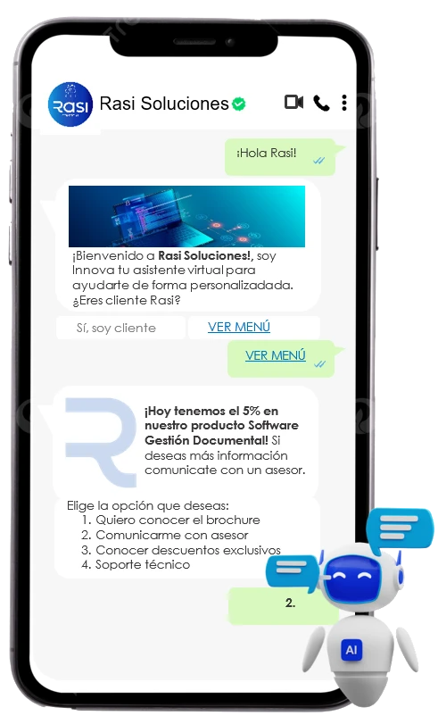 Teléfono de chatbot